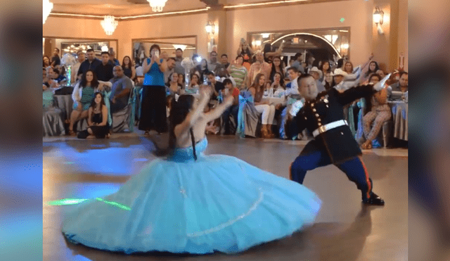 En Facebook: Padre e hija asombrosa coreografía en una fiesta de 15 años [VIDEO]