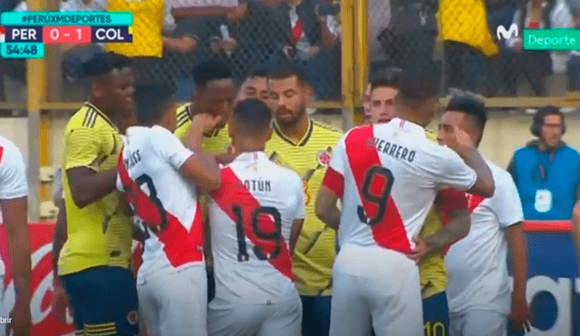Perú vs Colombia: Yoshimar Yotún se va expulsado por agredir a un rival [VIDEO]