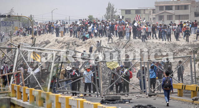 Protestas en Arequipa y Puno persisten. Foto: Rodrigo Talavera / La República