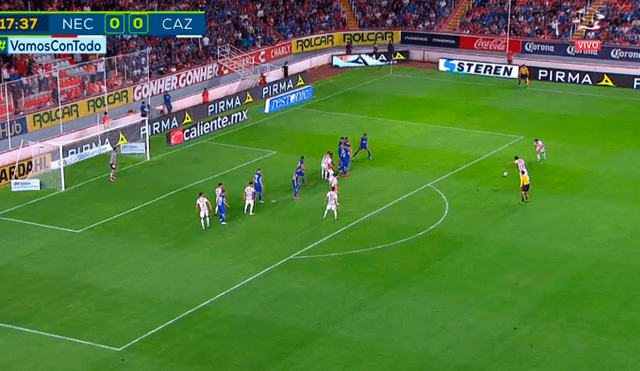 Cruz Azul vs Necaxa: sensacional definición de tiro libre de Matías Fernández para el 0-1 [VIDEO]