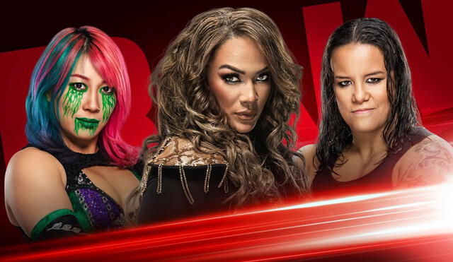 WWE RAW HOY EN VIVO con Asuka, Nia Jax y Shayna Baszler previo a Money in the Bank. Foto: WWE