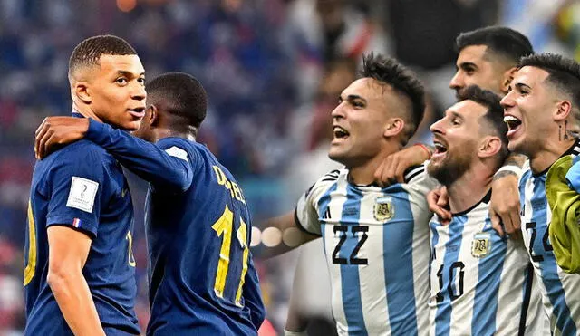 Francia y Argentina en enfrentarán por primera vez en una final de la Copa del Mundo. Foto: composición LR/EFE/AFP