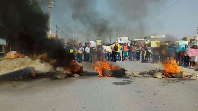 Chiclayo: pobladores bloquean vía a Pomalca para exigir obras de agua potable [VIDEO]