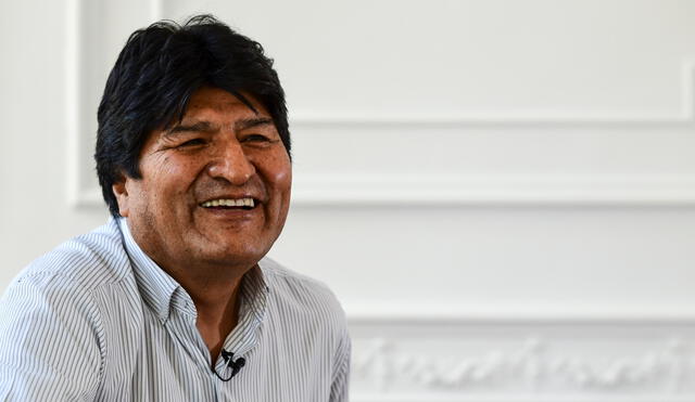 Refugiado en Buenos Aires, el expresidente de Bolivia Evo Morales mantiene una febril agenda política. Foto: AFP.