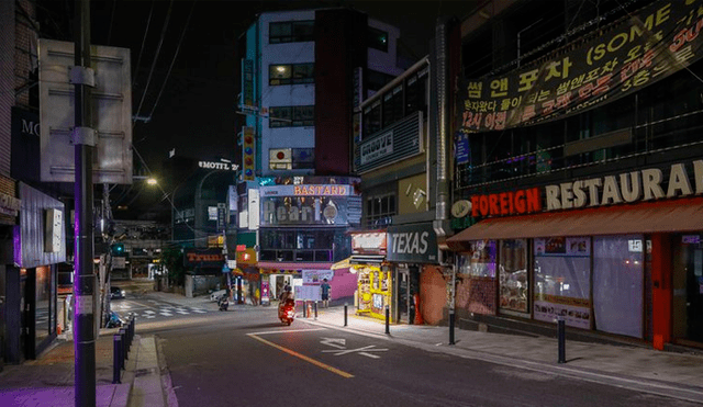 El barrio de Itaewon, en Seún, uno de los epicentros de los últimos rebrotes en la capital surcoreana. Foto: Zuma Press