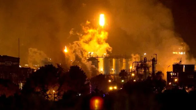 Explosión en Tarragona, España. Foto: Difusión