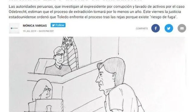 Alejandro Toledo afrontará extradición preso: así informaron los medios internacionales