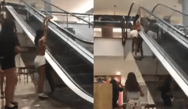 En Facebook: Niña queda atrapada en escalera eléctrica y ocurre lo peor [VIDEO]