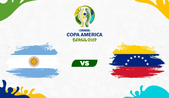 Argentina vs Venezuela por los cuartos de final de la Copa América 2019.