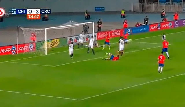 Chile vs Costa Rica: Sebastián Vegas puso el descuento con certero cabezazo [VIDEO]