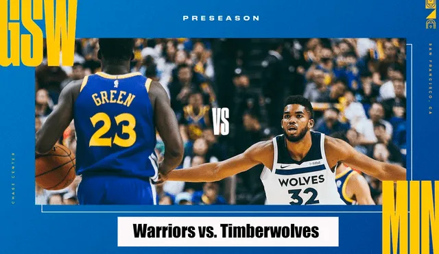 Warriors vs Timberwolves EN VIVO por la pretemporada de la NBA. Foto: Twitter Golden Warriors.