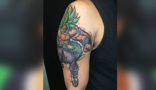Dragon Ball Super: joven fan se hace complejo tatuaje de Broly y sorprende con el resultado [FOTOS]
