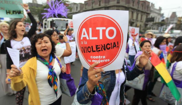 Marcha mujeres. (Foto: La República/Paolo Aguilar)