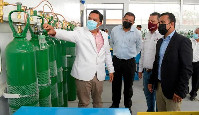 La planta de oxígeno en el centro de salud de Cerropón se inauguró en la gestión del exgerente regional de Salud Alipio Rivas. Foto: La República