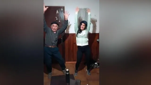 Desliza las imágenes para ver el divertido baile que hizo un padre con su hija en plena cuarentena. Foto: Meli Sellanes Álvare/TikTok