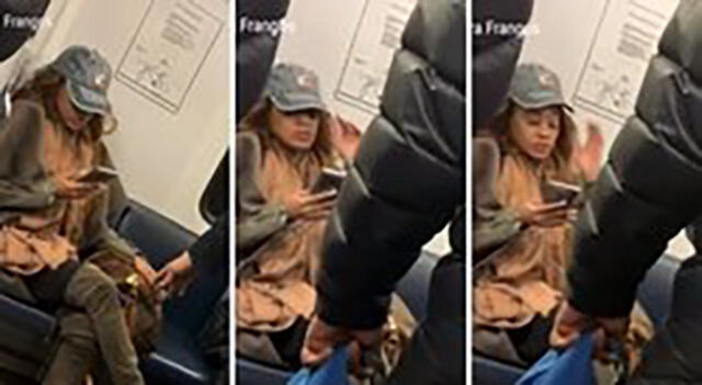 Mujer se niega a sacar su exclusivo bolso del asiento y policía la baja del tren