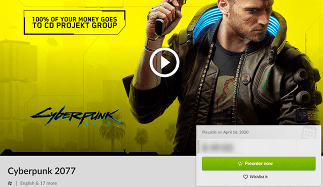 La mejor forma actual de asegurarte una copia de Cyberpunk 2077 y apoyando directamente a sus creadores. Mira la oferta del juego con Keanu Reeves.