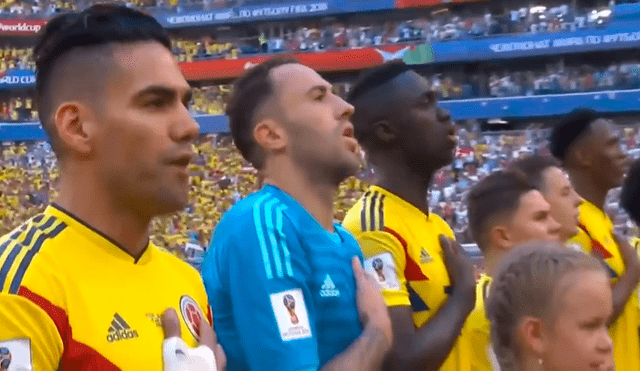 Colombia vs Senegal: La emoción de los jugadores 'cafeteros' al cantar su himno [VIDEO]