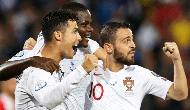 Portugal vs Lituania: gol de penal de Cristiano Ronaldo.