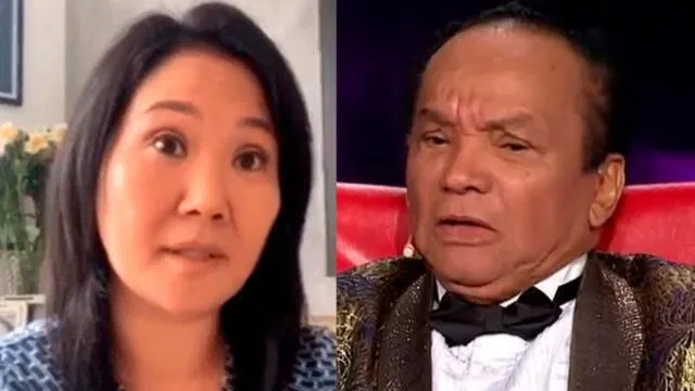 Melcochita y Keiko Fujimori