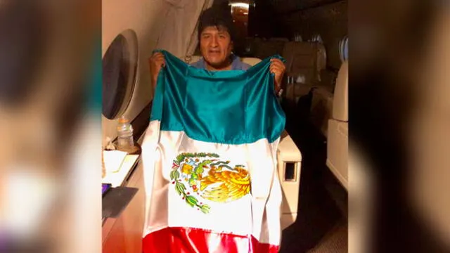 Evo Morales partió a su asilo político en México. Foto: Marcelo Ebrard.