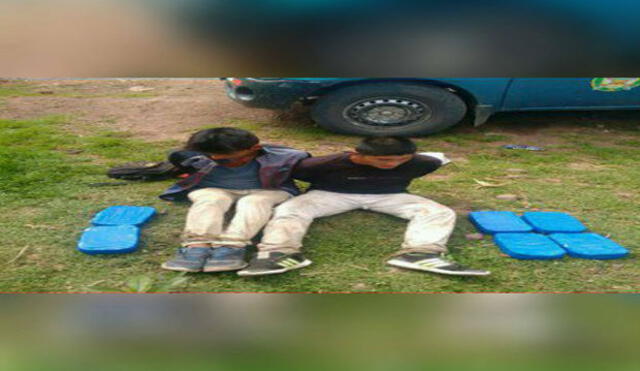 Apurimac: Policía detiene a dos mochileros que llevaban droga