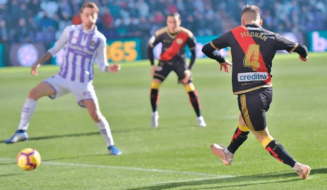 Con Luis Advíncula el Rayo Vallecano venció 1-0 al Real Valladolid por la Liga Santander [RESUMEN]