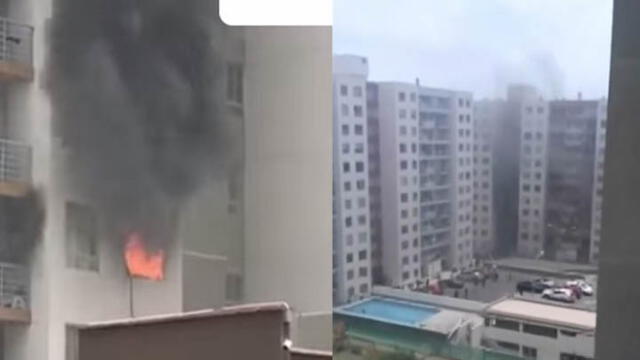 San Miguel: explosión de celular habría ocasionado incendio en tercer piso de edificio [VIDEO]