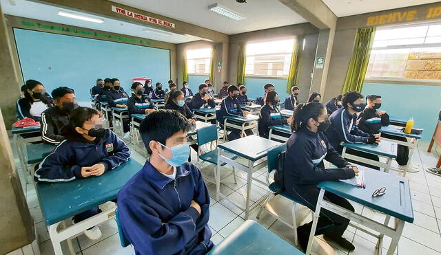 Evaluados. Escolares del segundo de secundaria rindieron pruebas de medición. Foto: difusión