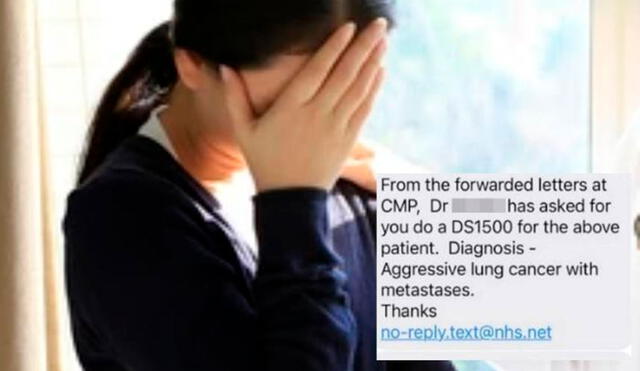 “Diagnóstico: cáncer de pulmón agresivo con metástasis”, escribieron en el hospital, además de enviarles un formulario para llevar. Foto: referencial /Tiempo.com