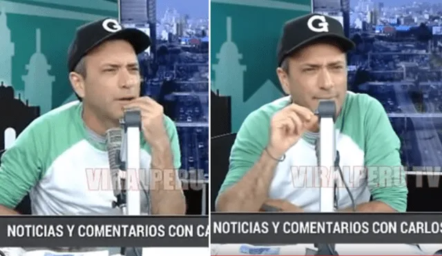 Carlos Galdós recibe insulto por atacar a Alan García durante programa en vivo [VIDEO]