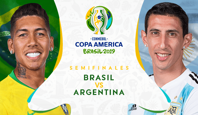 Brasil vs. Argentina duelo por la semifinal de la Copa América 2019.