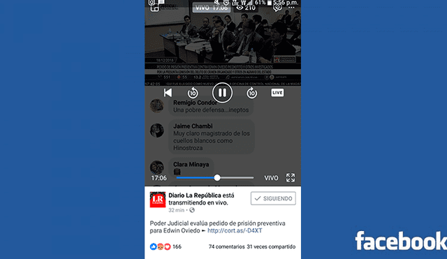 Facebook: ya puedes retroceder un video “en vivo” y aquí te mostramos cómo hacerlo