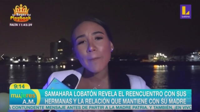 Samahara Lobatón habla sobre la actual relación que tiene con sus hermanas