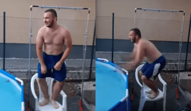 YouTube: intenta lanzarse de clavado a una piscina y protagoniza la escena más graciosa [VIDEO] 