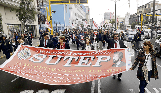 Sutep exige al Congreso no usar interpelación para presionar al Minedu