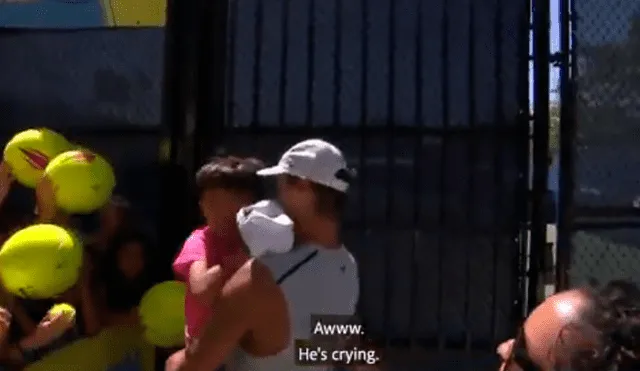 El español Rafael Nadal tuvo un noble gesto con un pequeño hincha.