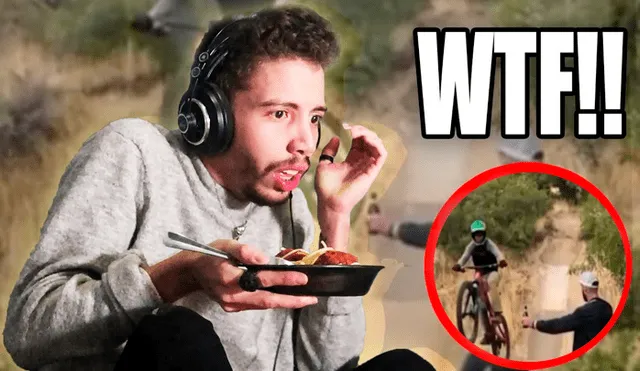 YouTube viral: youtuber ve el "video viral de la moto" mientras come y tiene insólita reacción