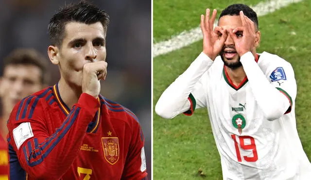 España y Marruecos se enfrentarán por segundo Mundial consecutivo. Foto: composición/EFE