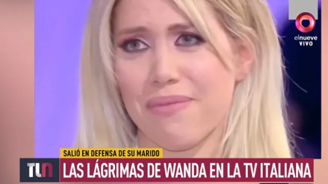 Wanda Nara lloró en Italia al hablar del escándalo entre Mauro Icardi y el Inter