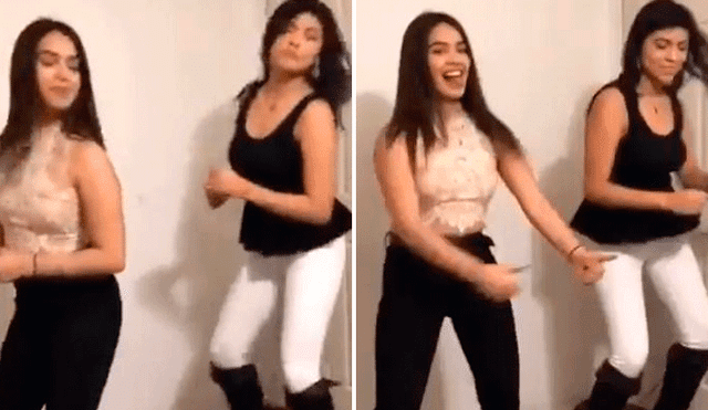Facebook: Practicaban sexy coreografía, pero una de ellas sorprendió con improvisado paso