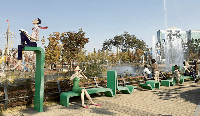 Sky Park. Parque recreativo del aeropuerto de Gimpo, Seúl. Construirlo no merecía puntaje.