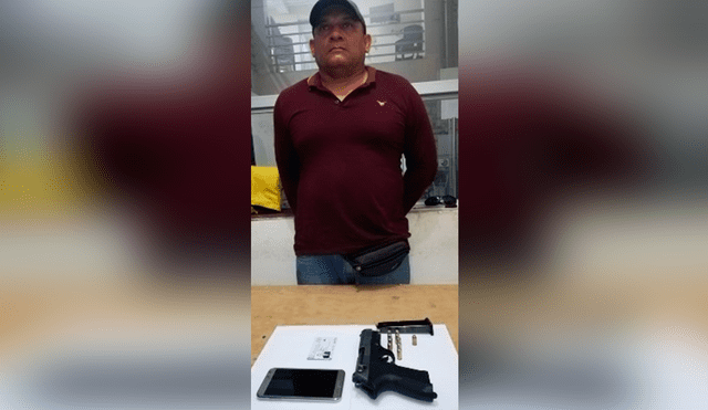 Trujillo: detienen a sujeto por portar pistola con licencia falsificada