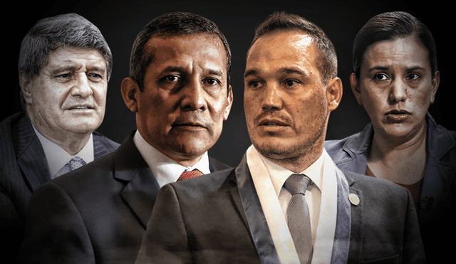 Veronika Mendoza, Raúl Diez Canseco, Ollanta Humala y Georfe Forsyth opinaron en contra de la vacancia presidencial. (Foto: Difusión)