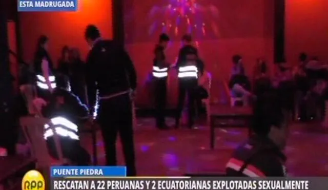 Puente Piedra: rescatan a 24 mujeres de prostíbulos que funcionaban como bares [VIDEO]
