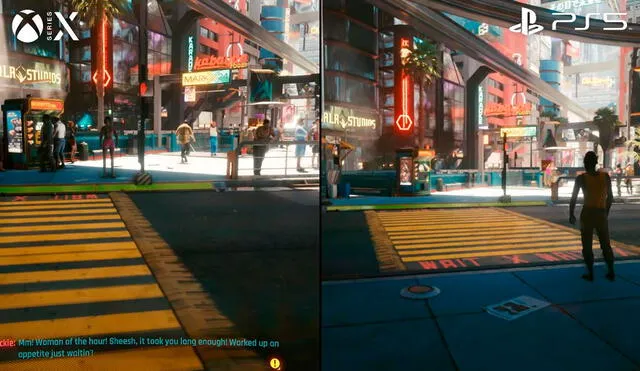 Las versiones de Cyberpunk 2077 que ejecutan ambas consolas es la misma que las de la PS4 y Xbox One, con ciertas mejoras de rendimiento. Foto: El Chapuzas Informático