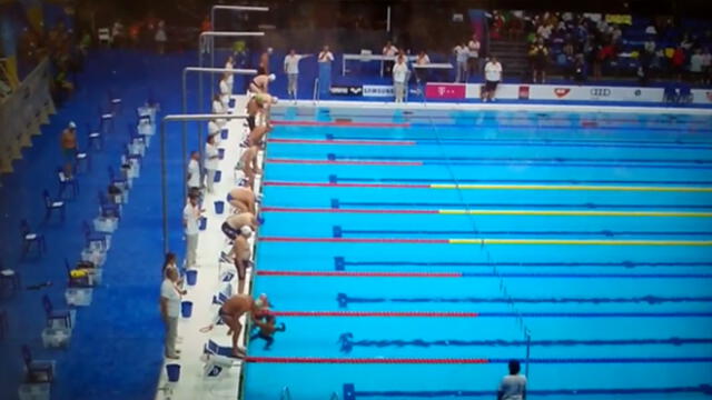 Atentado en Barcelona: no dieron minuto de silencio durante competencia y nadador tomó esta decisión [VIDEO]