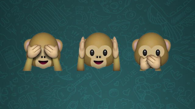 Este emoji del conjunto de emojis de los "Tres monos sabios".