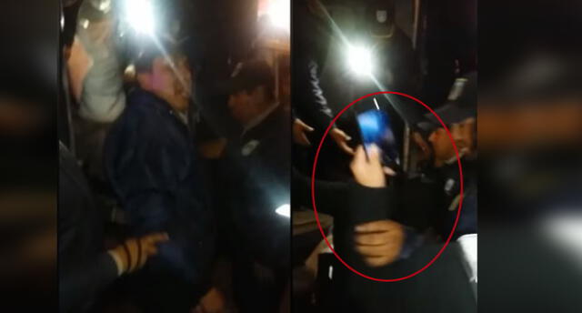Universitarios se enfrentan a Serenazgo por defender a comerciante en Arequipa [VIDEO]