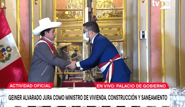 Geiner Alvarado es ratificado en el ministerio de Vivienda. Foto: captura de TV Perú